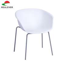 Factory price colorful modern round plastic chair